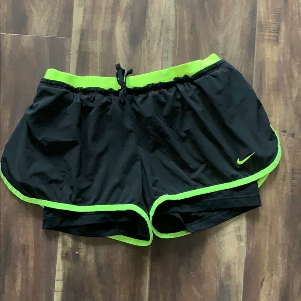 Nike shorts w/spandex under